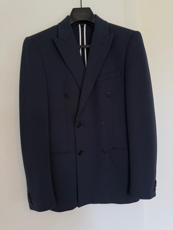 Express Other - Express Men's Double-Breasted Blazer in Navy